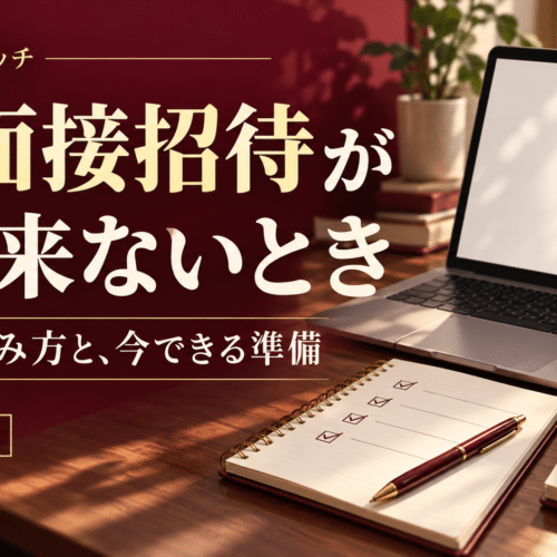 MBAのR1面接招待がまだ来ないとき。通知の読み方と今できる準備を示す、2026–27年出願向けサムネイル。